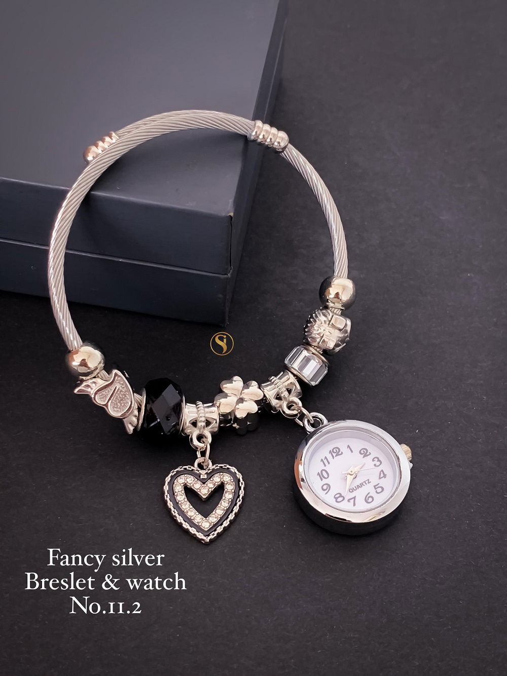 Fancy Party Wear Silver Bracelets And Watch Wholesale Shop In Surat
